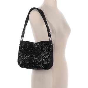 Gucci Black Sequin Shoulder Bag